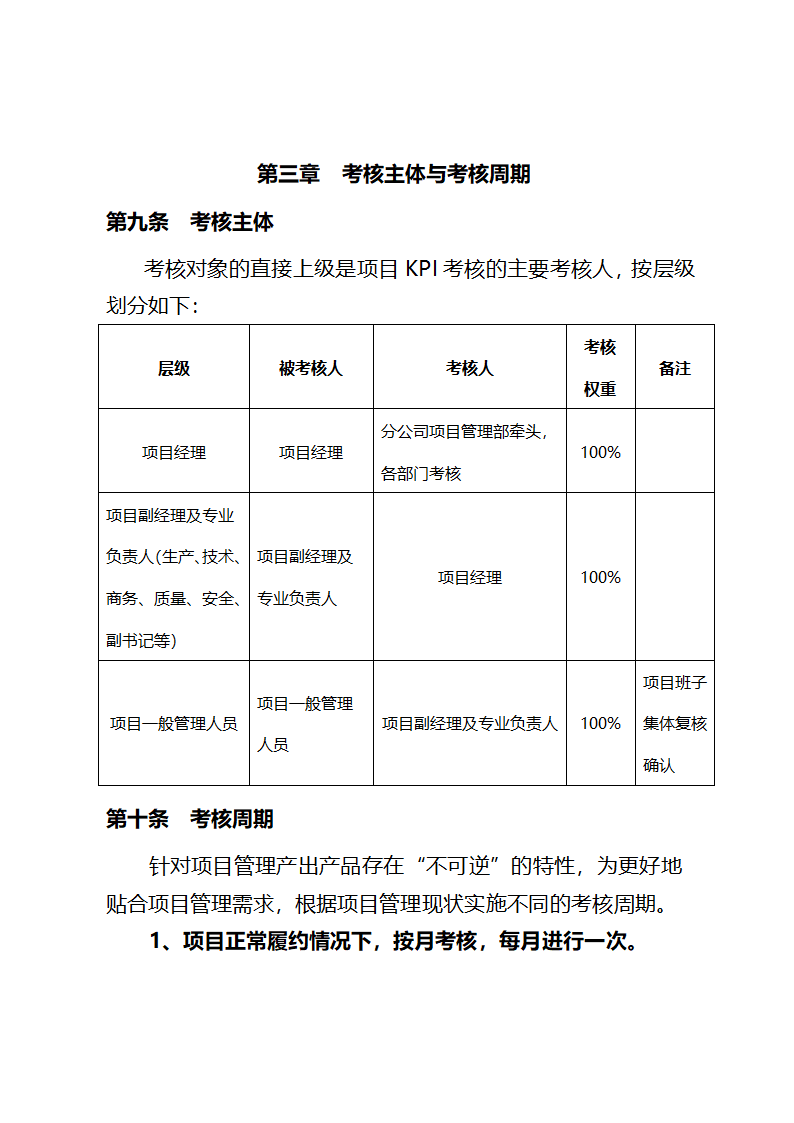 项目绩效考核方案第10页