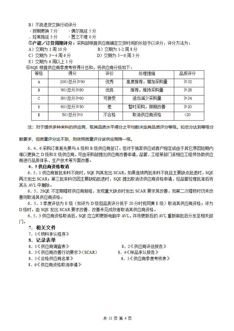 合格供应商管理程序第4页