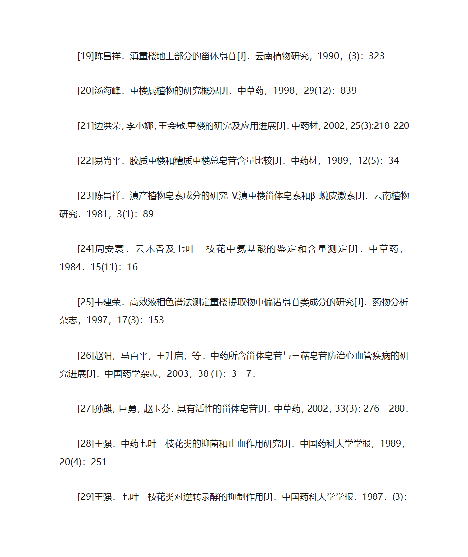 中药重楼研究进展第14页