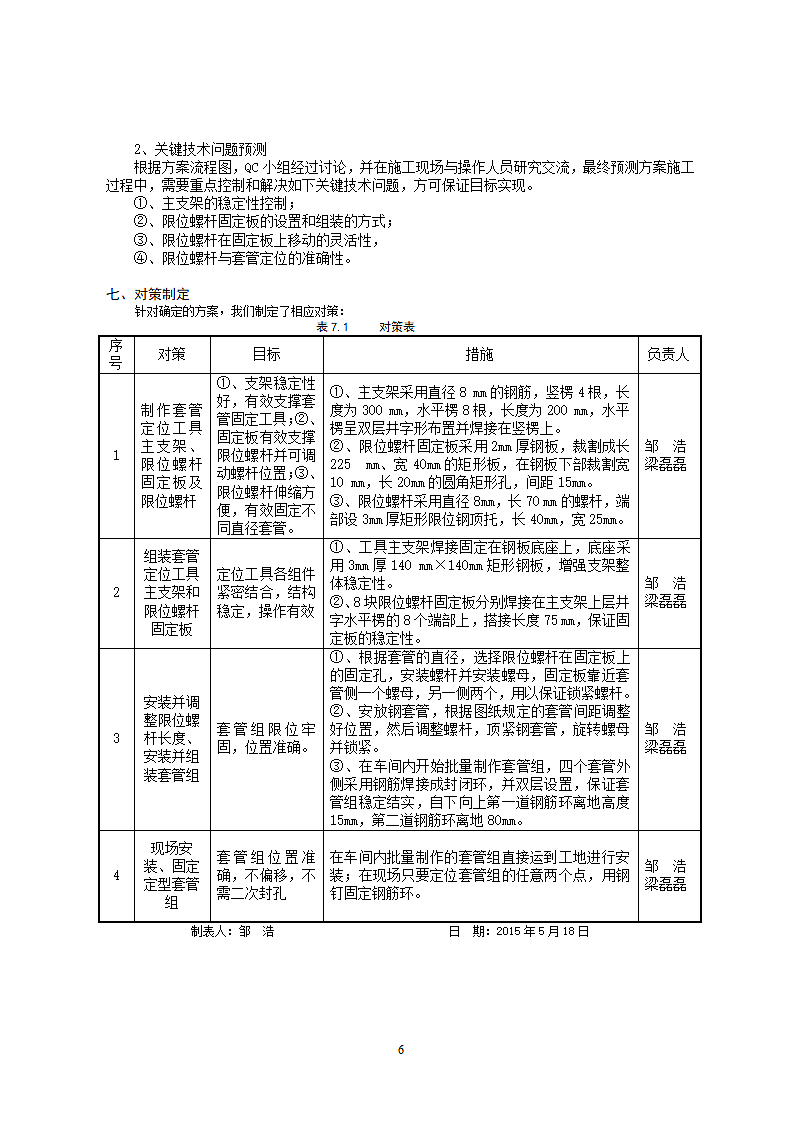 采暖立管穿现浇板预埋套管新施工方案.doc第7页