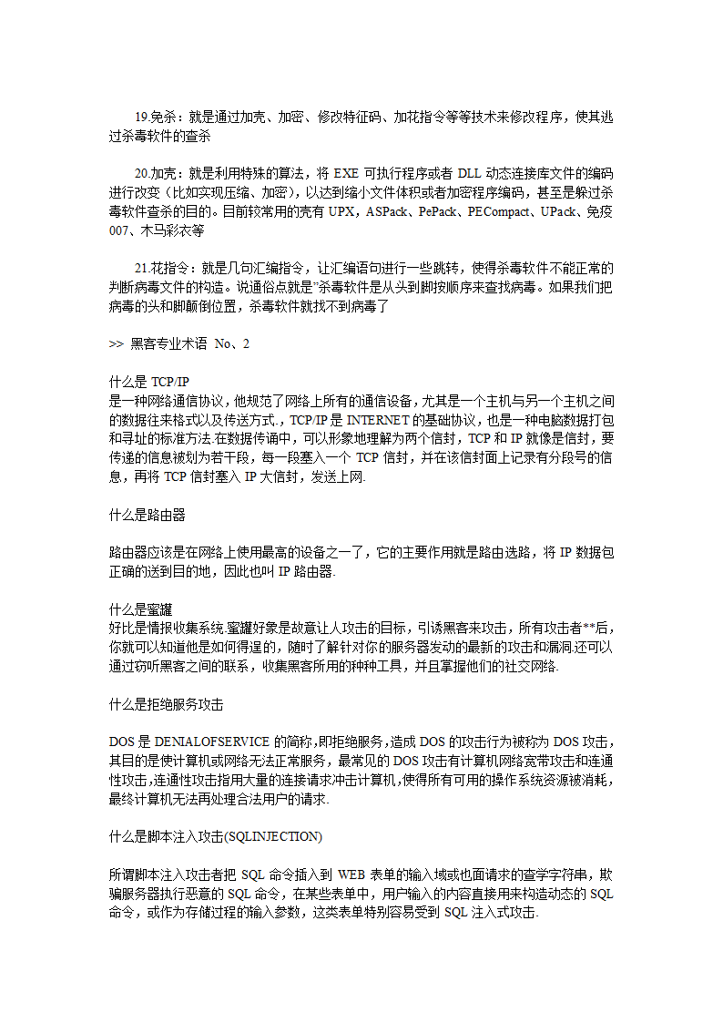 黑客专业术语第3页