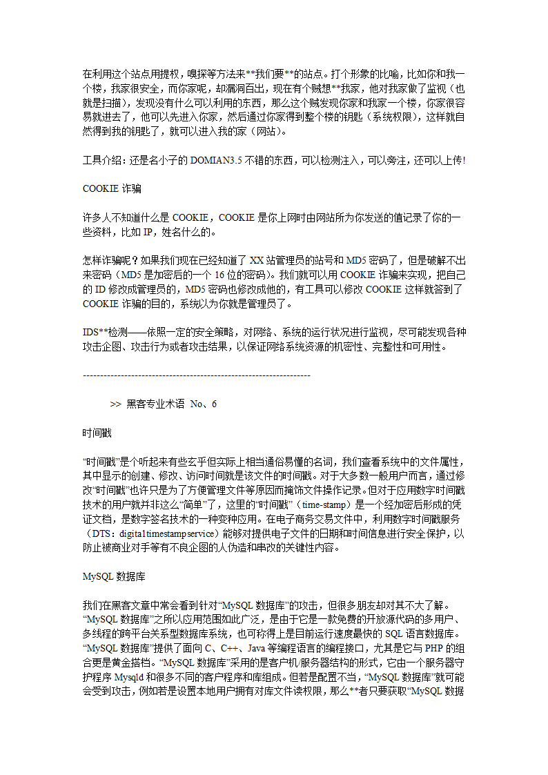 黑客专业术语第11页