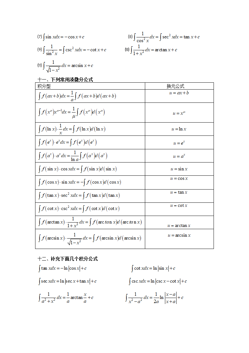 微积分公式第3页