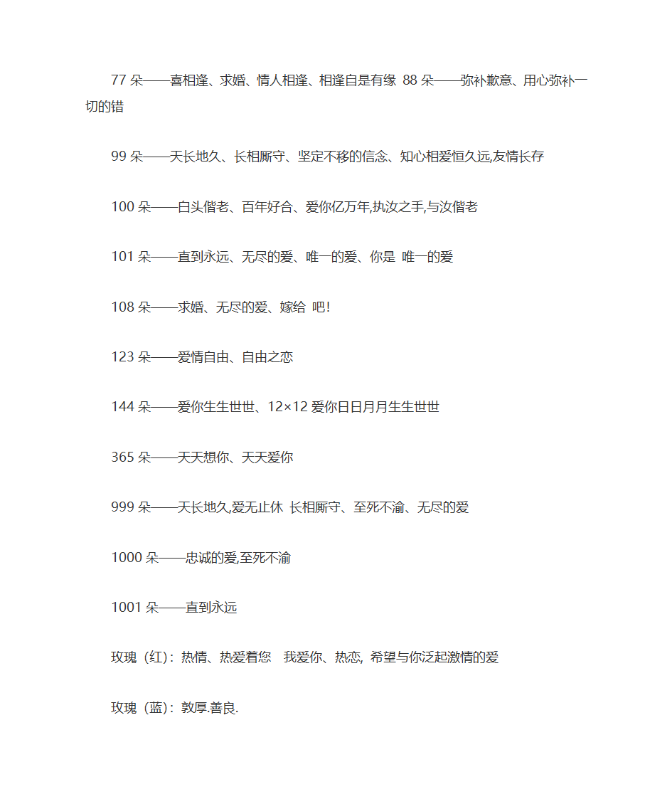 玫瑰花的花语第3页