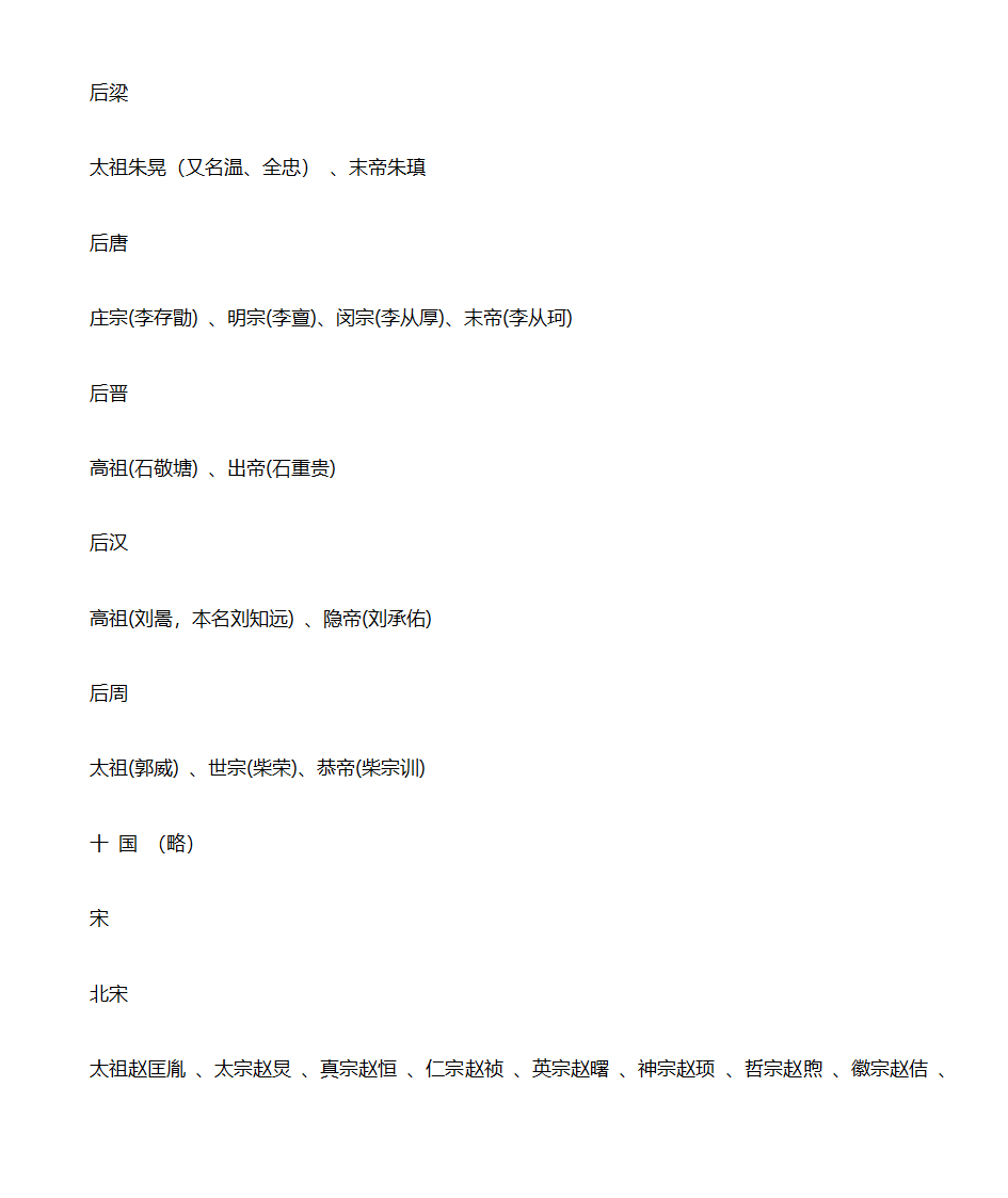 中国历史朝代顺序表第7页