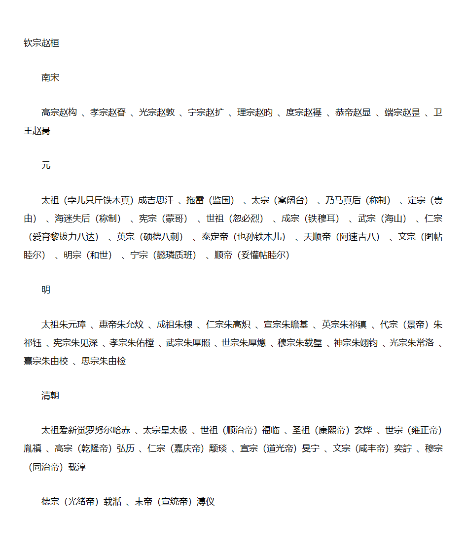 中国历史朝代顺序表第8页