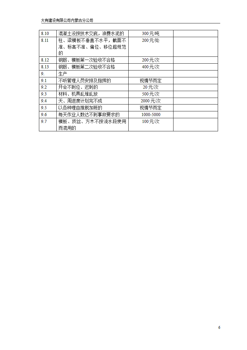 安全文明施工罚款条例第6页