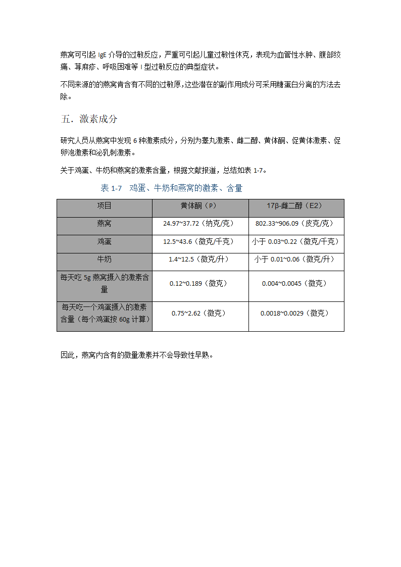 燕窝的化学组成第7页