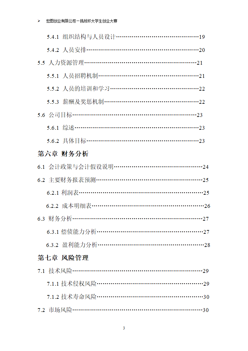 挑战杯计划书第4页