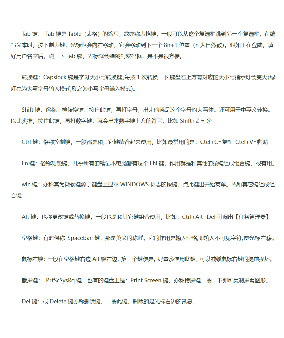 键盘功能介绍第5页