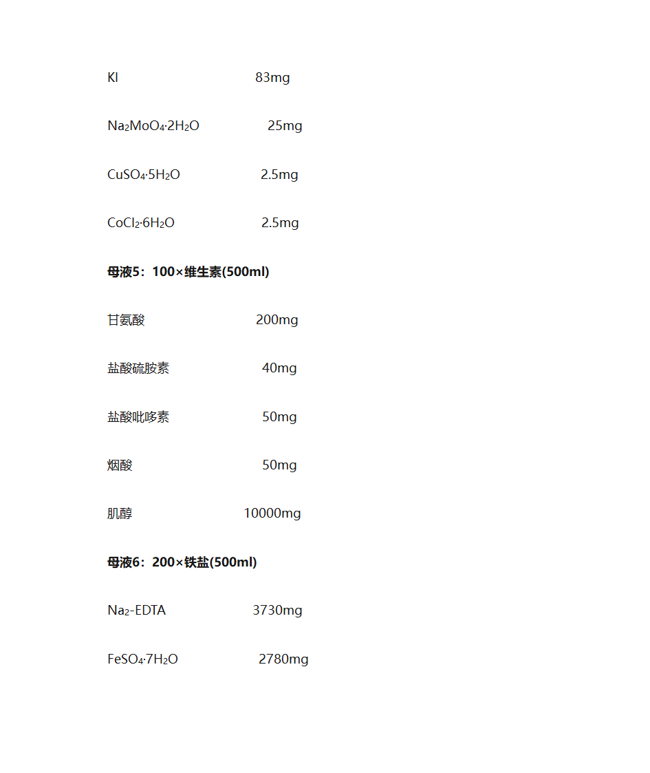 培养基配方第6页