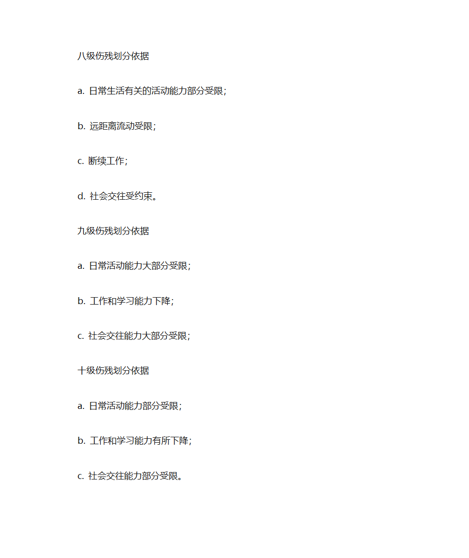 工伤等级鉴定标准第4页