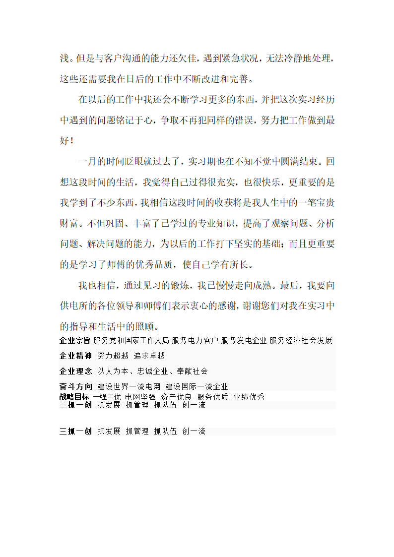 供电所实习报告第3页