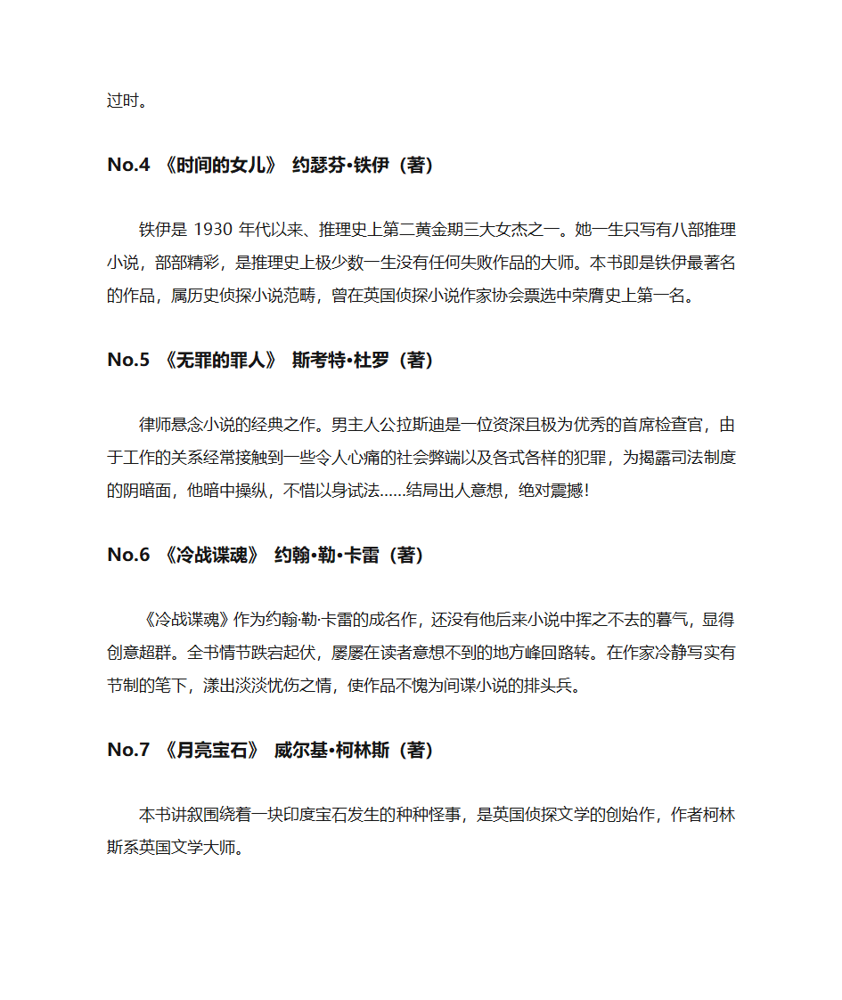 悬疑推理迷们必读的50部经典推理小说第2页