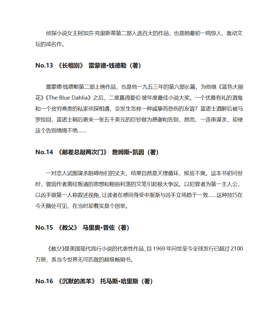 悬疑推理迷们必读的50部经典推理小说第4页