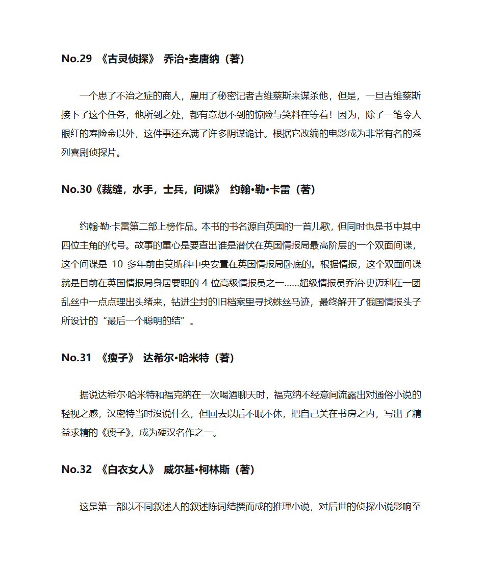 悬疑推理迷们必读的50部经典推理小说第8页