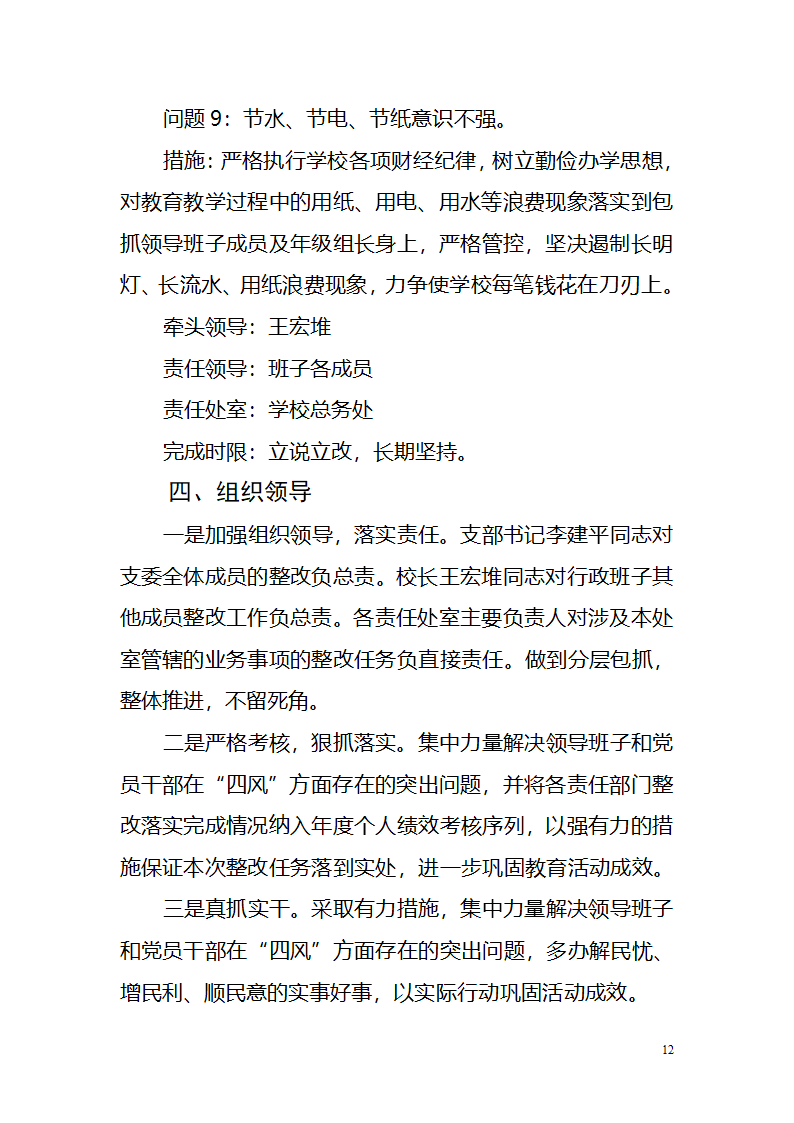 党支部整改方案第12页