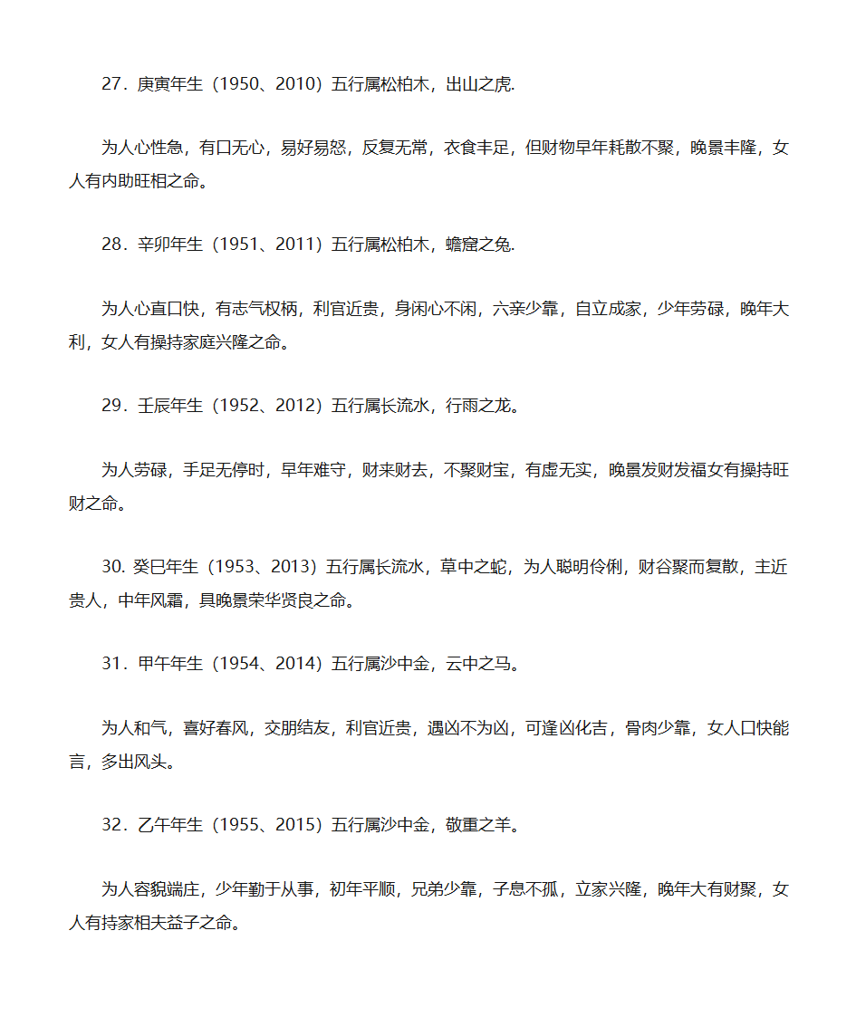 12生肖天干五行第6页