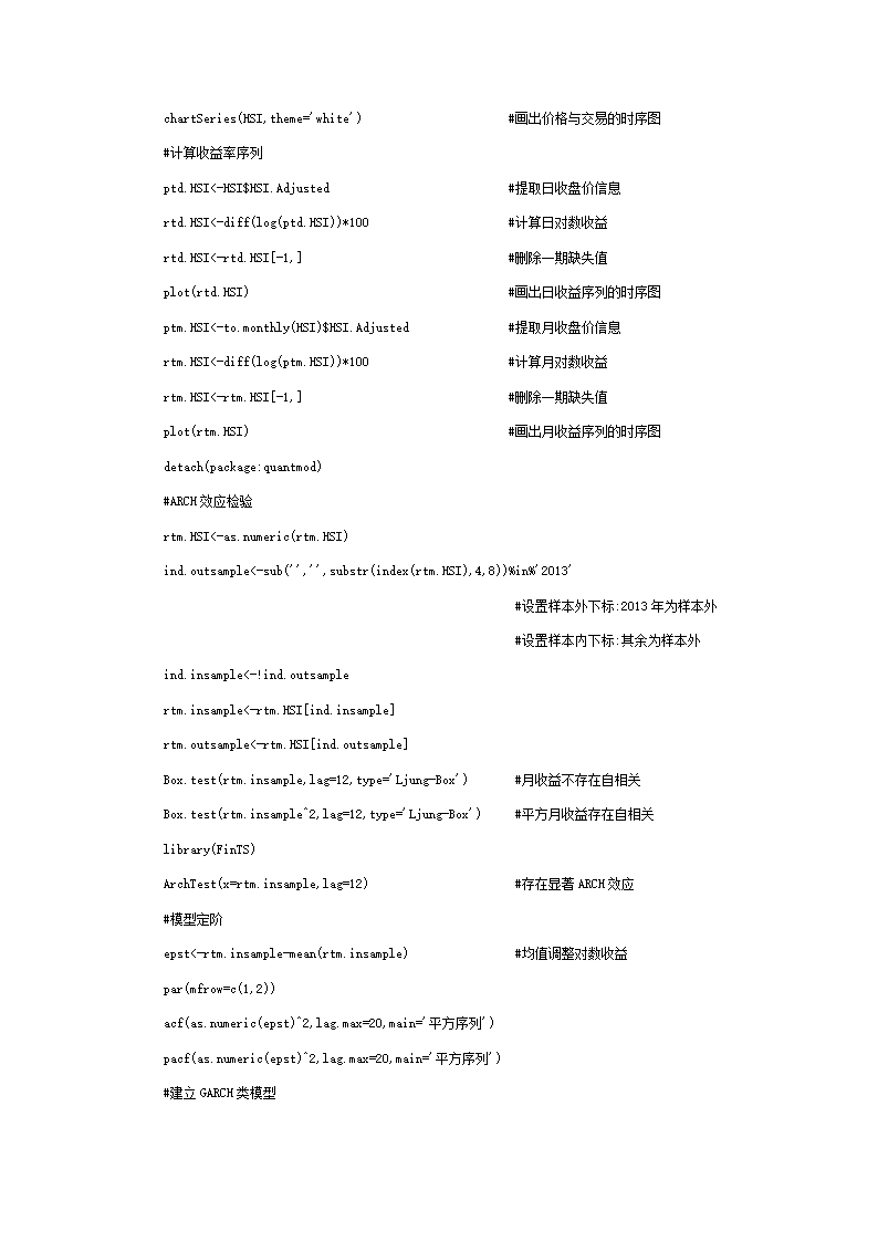 恒生指数收益率建模第13页