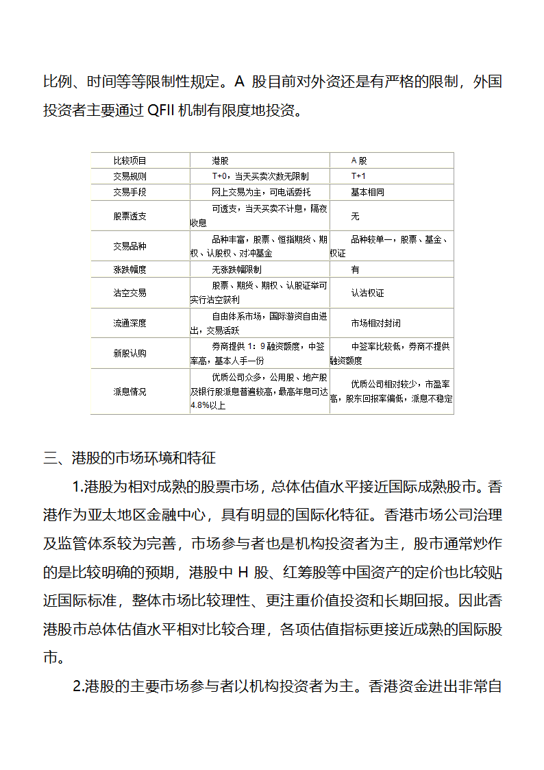 港股的特点和规则第8页