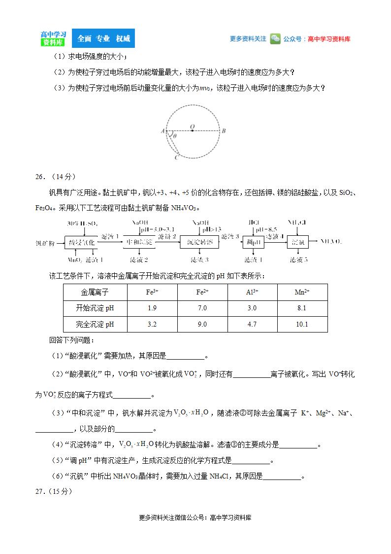 2020年全国卷Ⅰ理综高考试题第10页