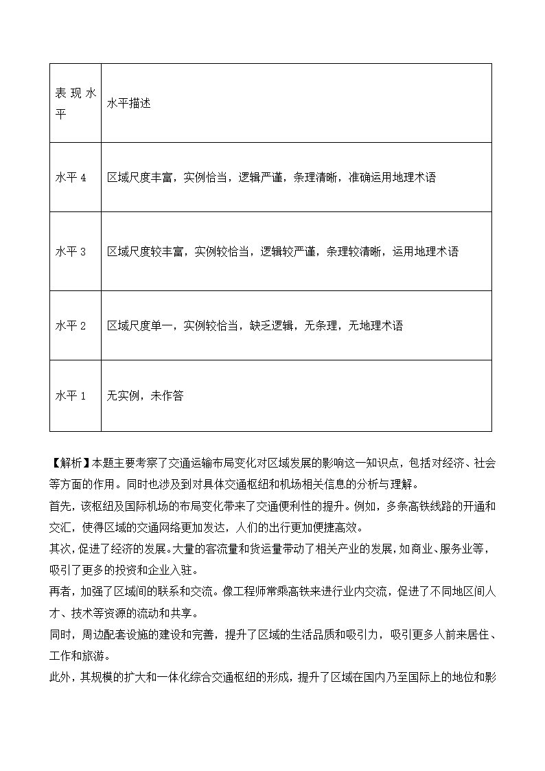 2024年北京地理卷高考真题第16页