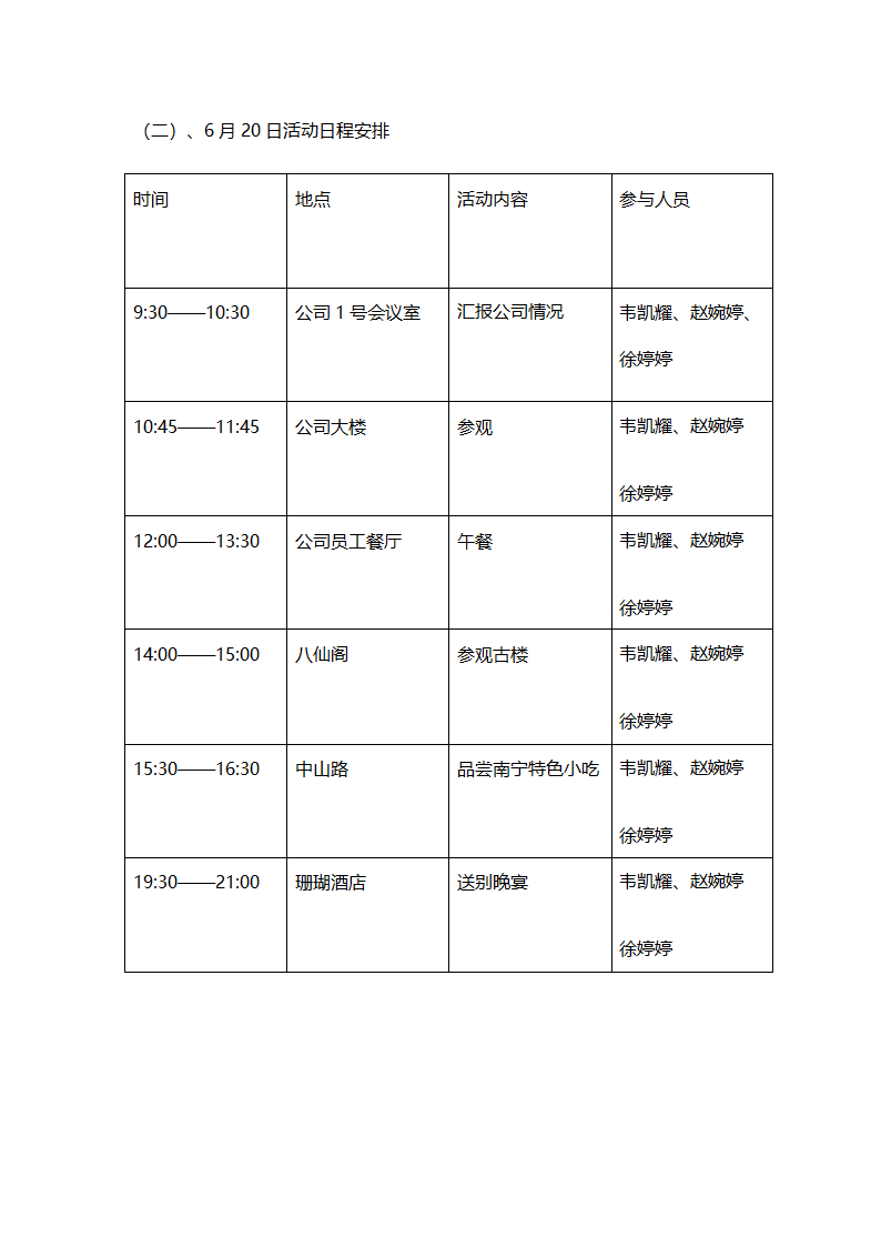 商务礼仪接待方案第3页