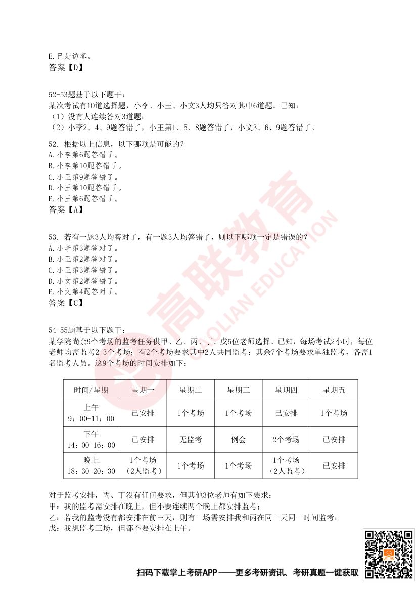 2025年全国研究生招生考试管理类联考综合能力试题第15页