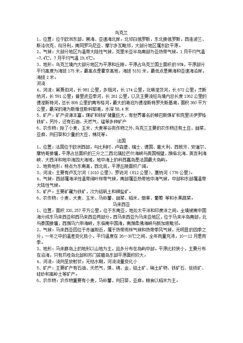 乌克兰、法国、马来西亚详解第1页