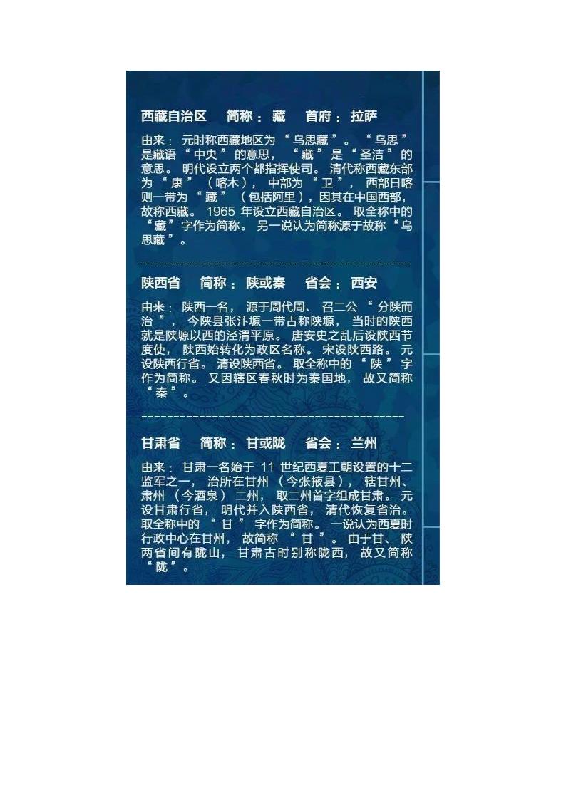 中国各省区市名字由来第8页