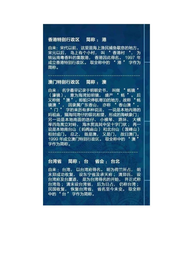 中国各省区市名字由来第10页