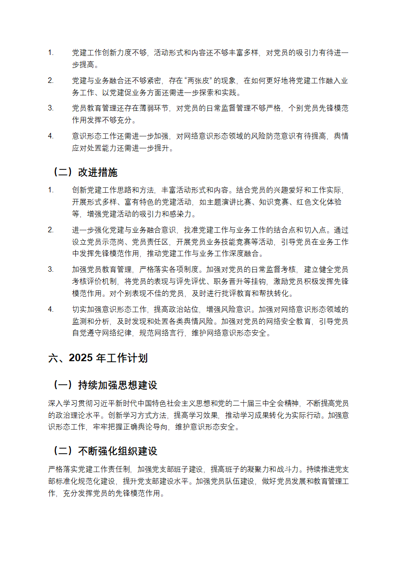 2024年党支部工作总结第4页