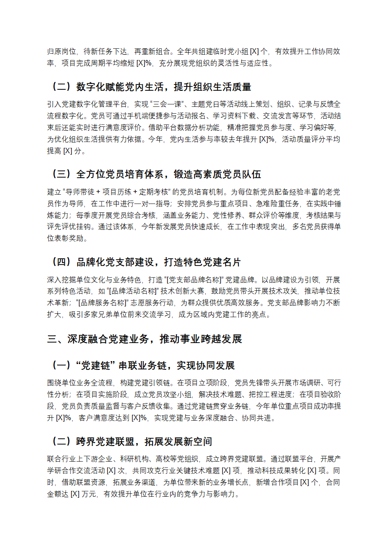 2025年党支部工作总结第2页