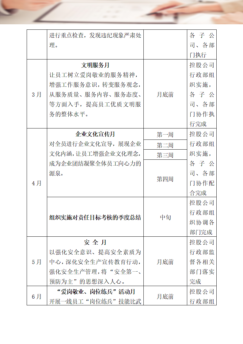 公司行政部工作计划.docx第10页