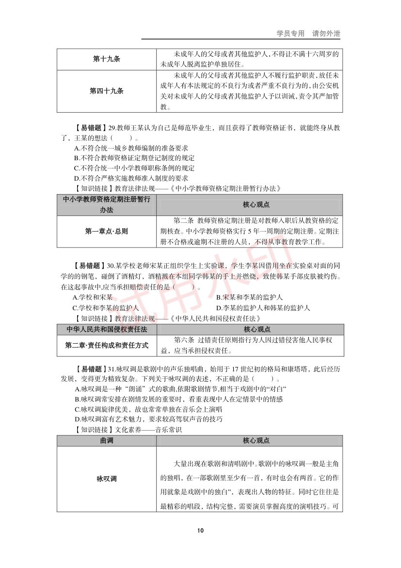 教师资格考试小学笔试错题集第9页