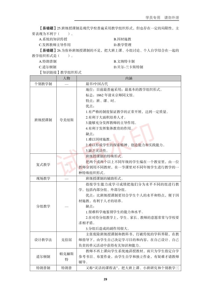 教师资格考试小学笔试错题集第28页