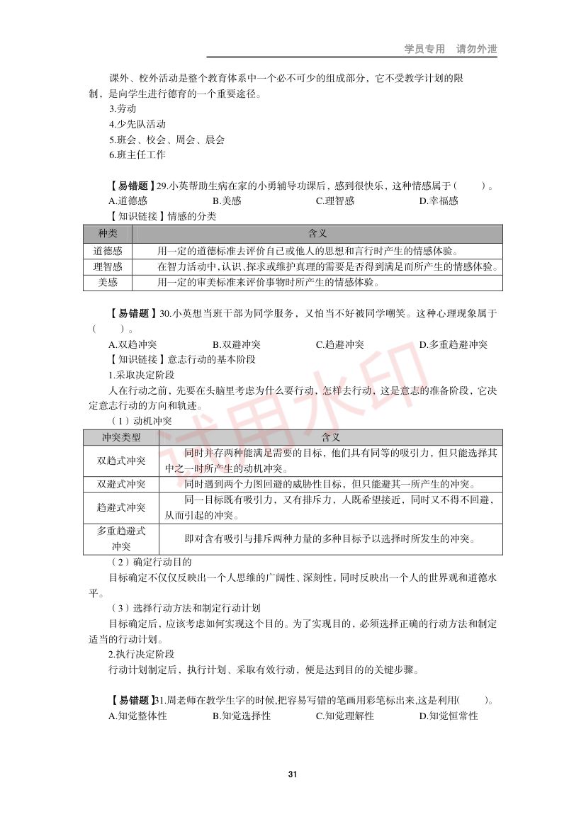 教师资格考试小学笔试错题集第30页