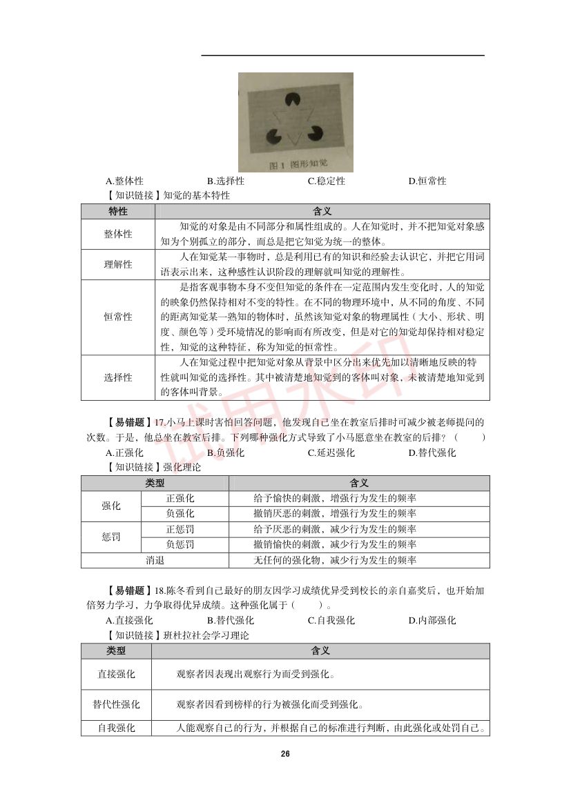 教师资格考试中学笔试错题集第25页