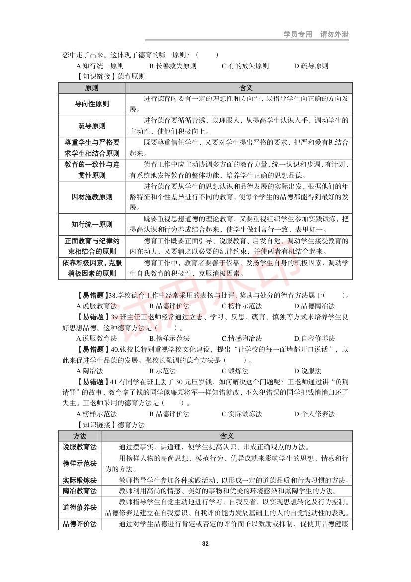 教师资格考试中学笔试错题集第31页