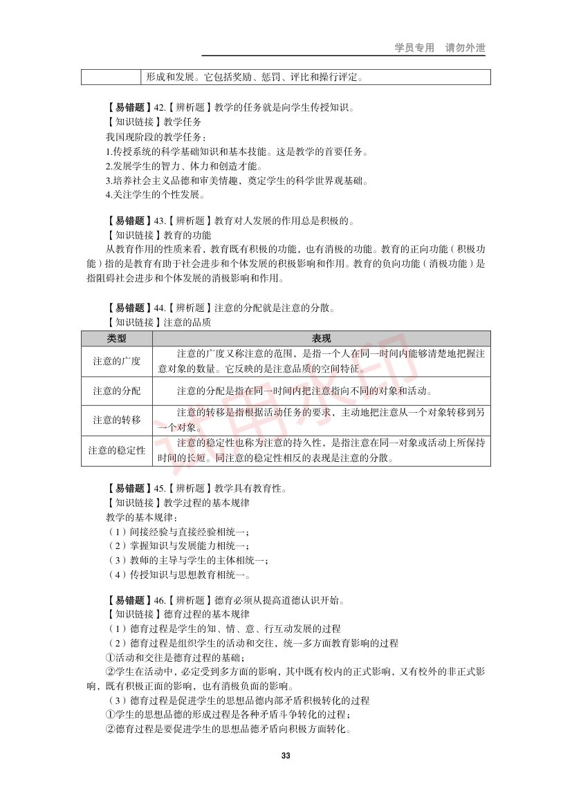 教师资格考试中学笔试错题集第32页