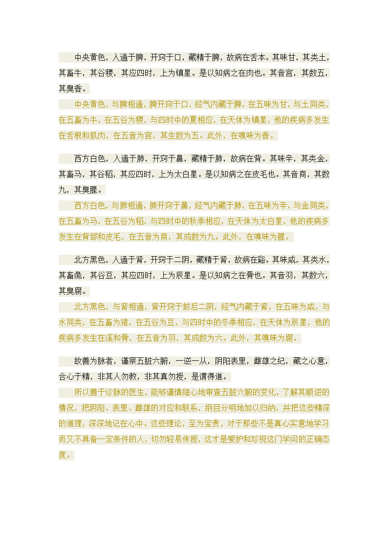 黄帝内经·素问·金匮真言论第4页