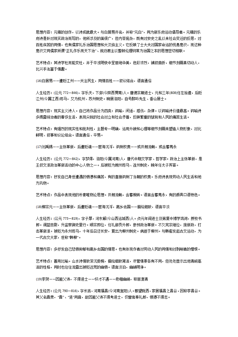 中国古代30位著名诗人概述第5页