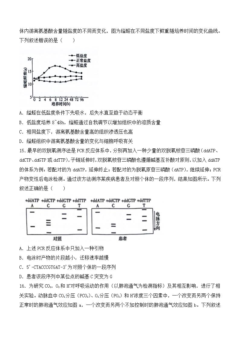 2024年湖南生物卷高考真题第5页