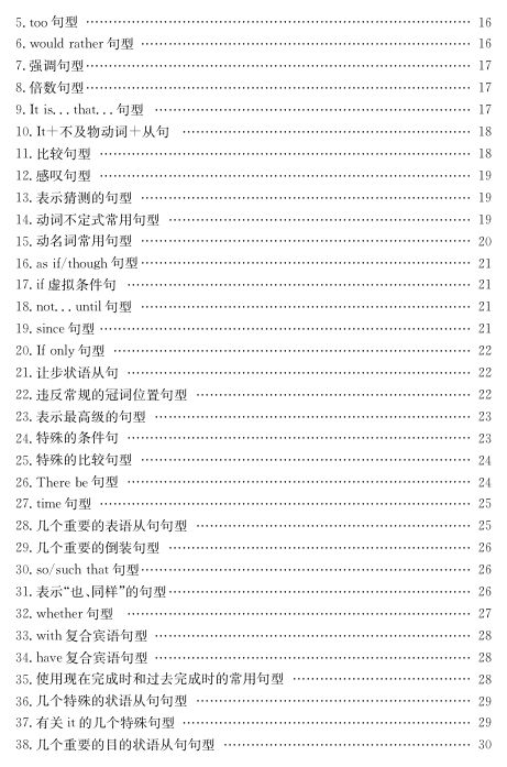 高中英语必背短语与句型第2页