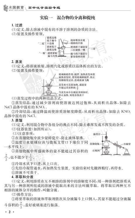 高中化学实验总结大全第2页