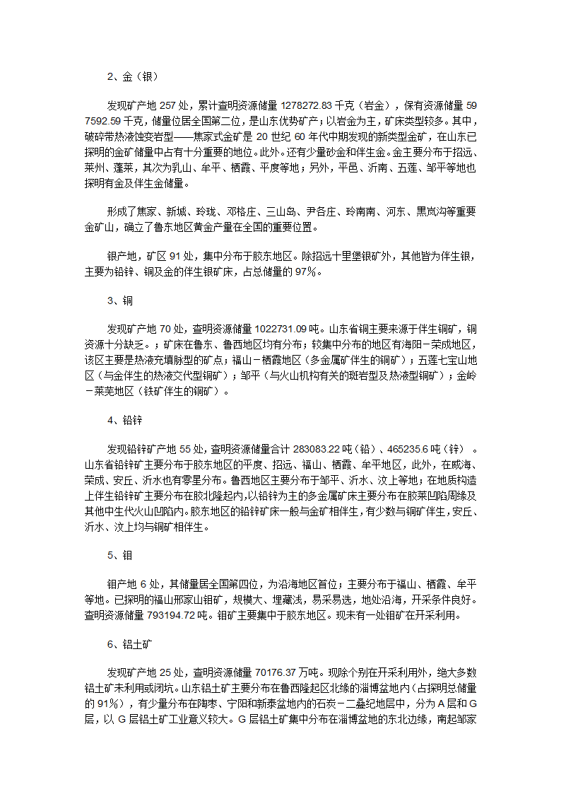 山东矿产分布第3页