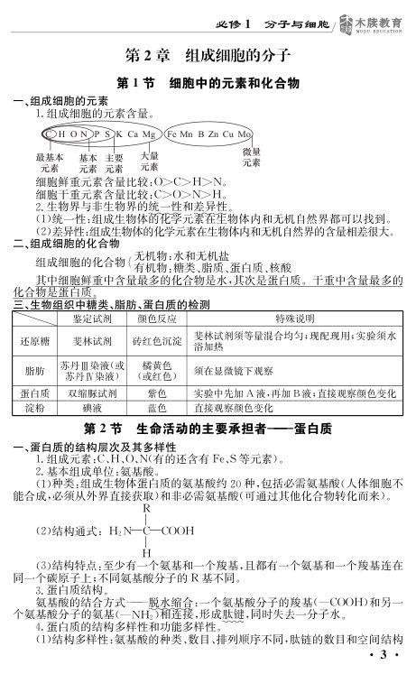 高中生物基础知识点大全第3页