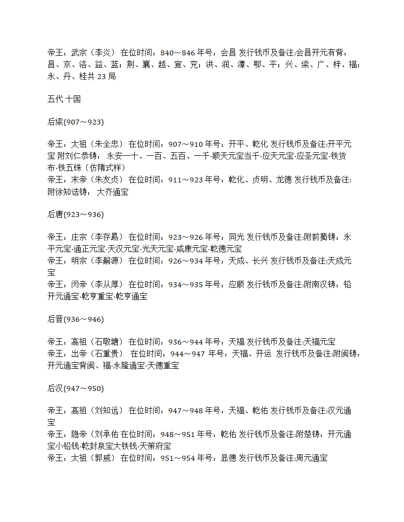 中国古代所有的年号铜钱第5页