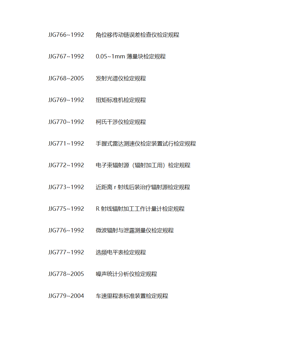 各种仪器检定规程第47页