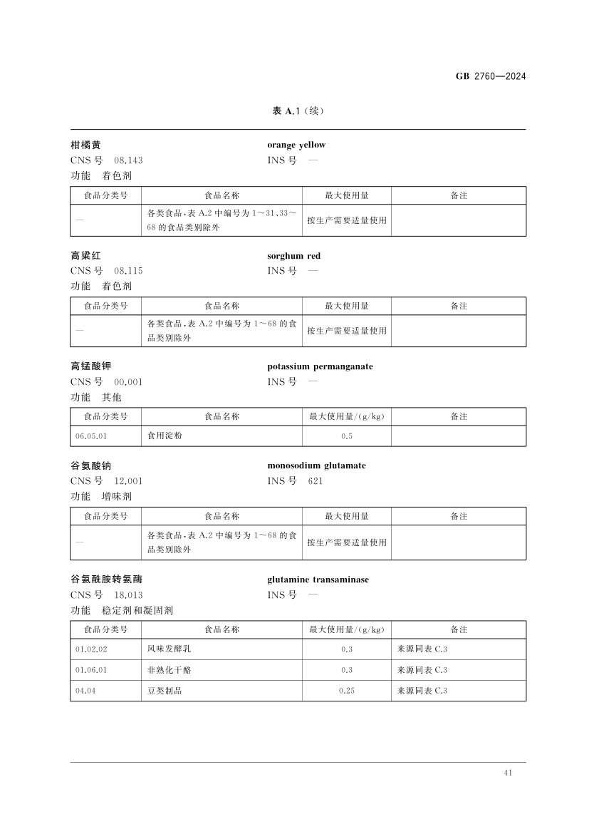 食品添加剂使用标准（上）第44页